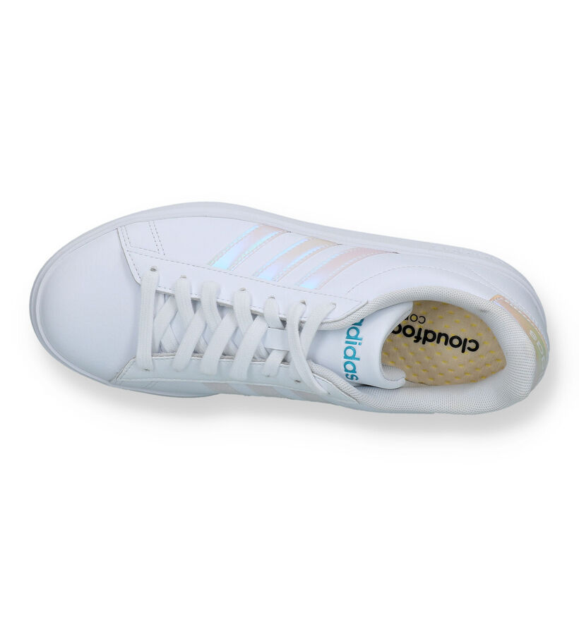 adidas Grand Court 2.0 Baskets sportives en Blanc pour femmes (356989) - pour semelles orthopédiques