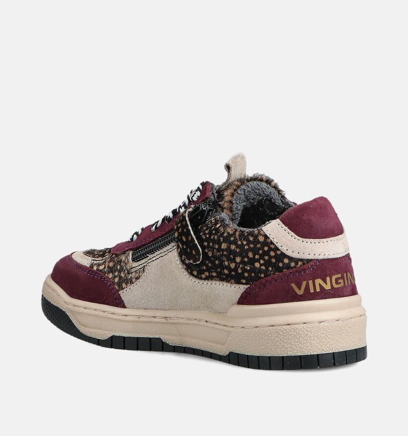 Vingino Baskets basses en Bordeaux pour filles (364649) - pour semelles orthopédiques