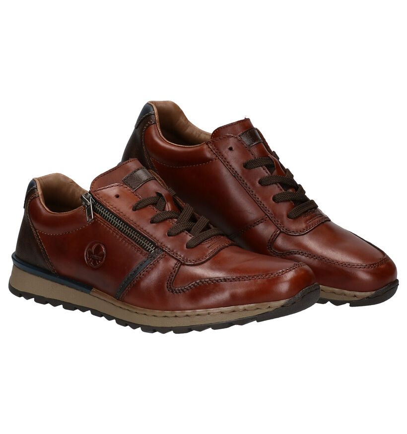 Rieker Chaussures à lacets en Cognac en cuir (297762)