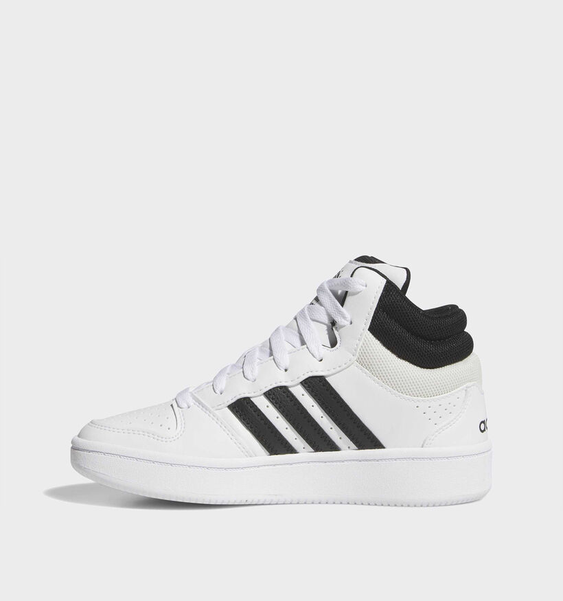 adidas Hoops Mid Classic Baskets montantes en Blanc pour gar&ccedil;ons (375380)