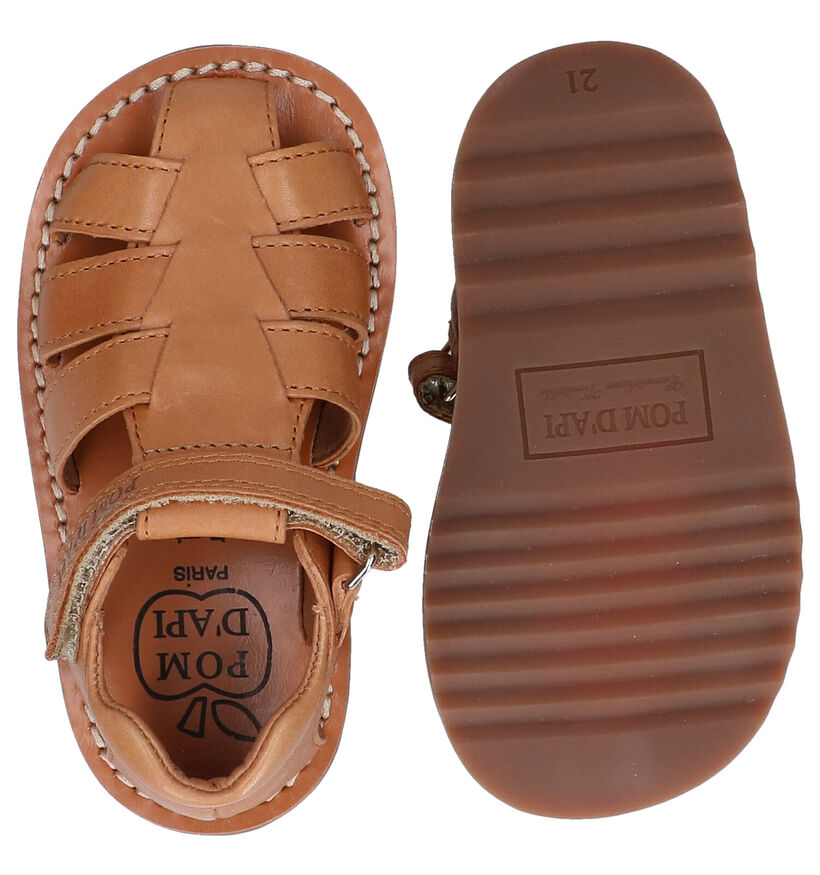 Pom d'Api Waff Papy Cognac Sandalen voor jongens (304805)