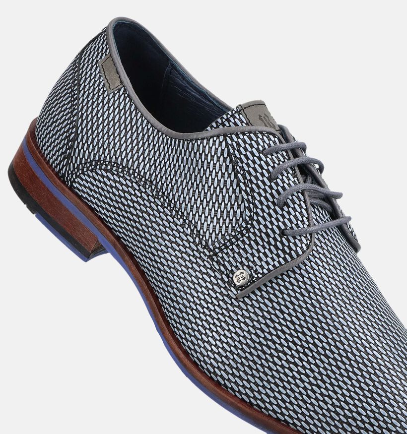 Berkelmans Oulton Zwarte Geklede Veterschoenen voor heren (379055) - geschikt voor steunzolen