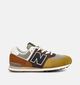 New Balance 574 Bruine/Multi Sneakers voor jongens (377316) - geschikt voor steunzolen