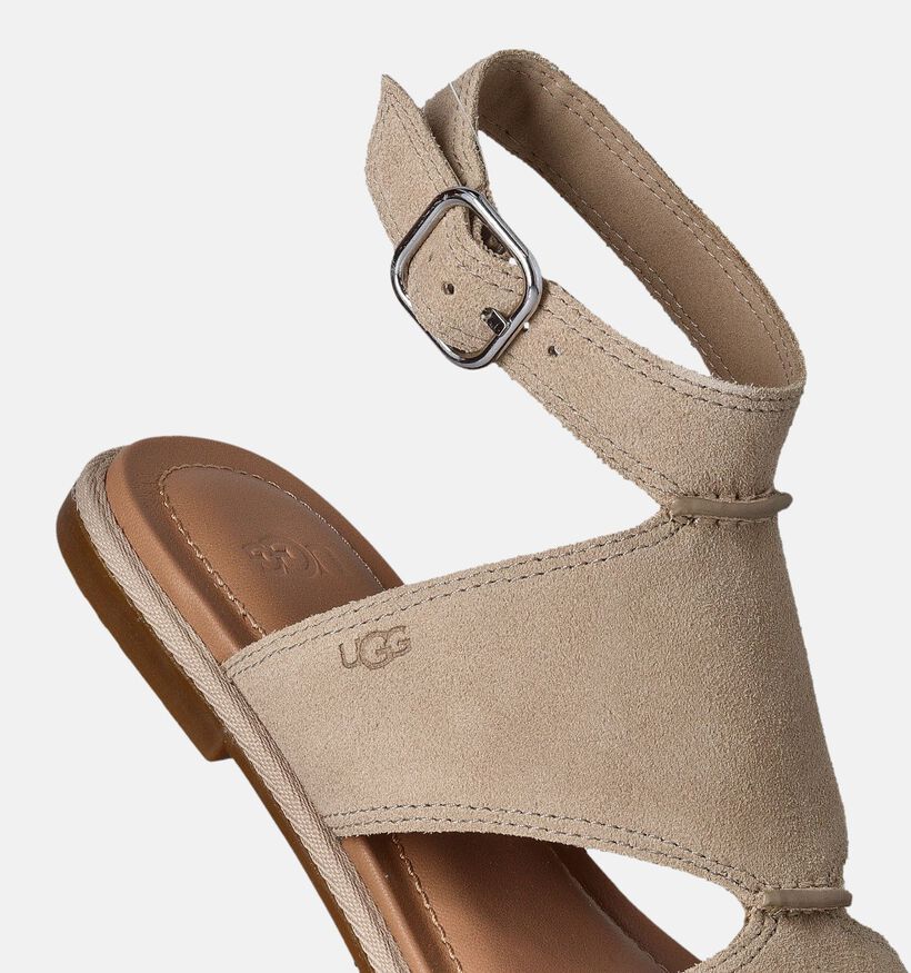 UGG Delray Sandales plates en Beige pour femmes (352820)