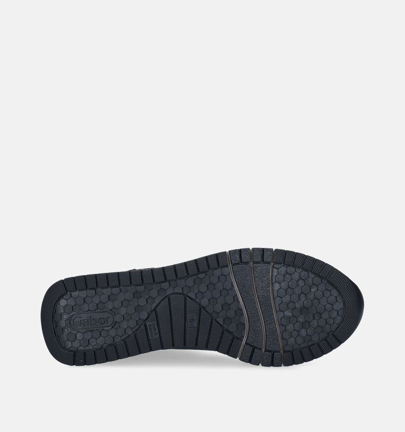 Gabor OptiFit Zwarte Sneakers voor dames (348081) - geschikt voor steunzolen