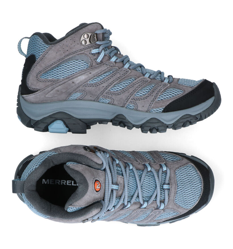 Merrell Moab 3 Mid Gore Tex Grijze Wandelschoenen voor dames (301284) - geschikt voor steunzolen