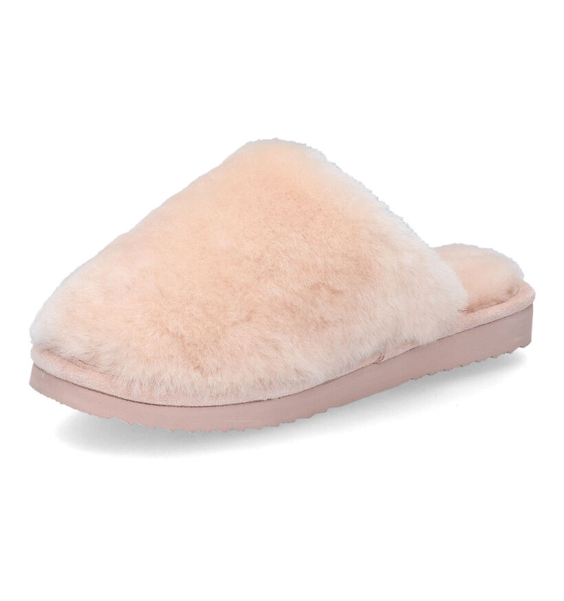 Warmbat Mungo Pantoufles en Ecru pour femmes (314442)