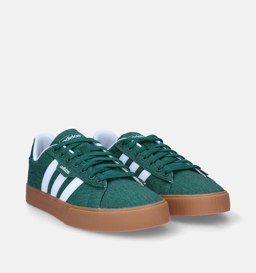 adidas Daily 3.0 Baskets en Vert pour hommes (329387)