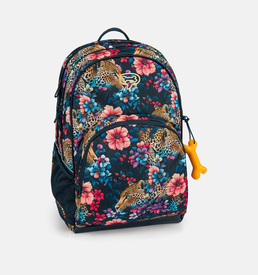 STONES and BONES Floral Ambush Blauwe Rugzak voor meisjes (377413)