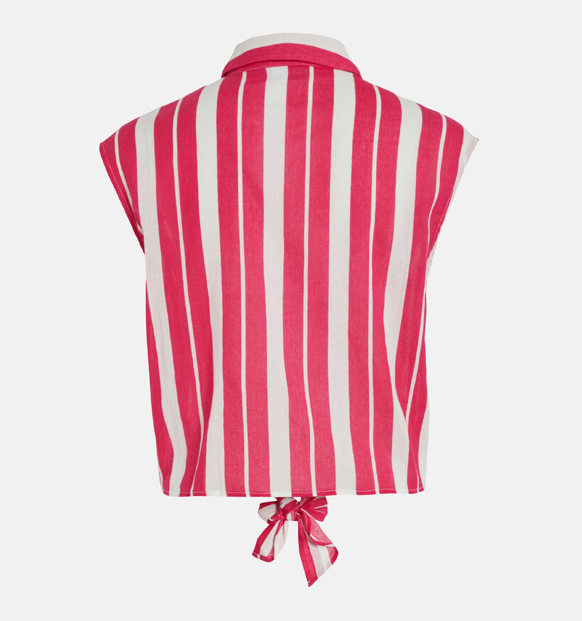 Vila Lully Tie Top Chemise en Rose pour femmes (328556)