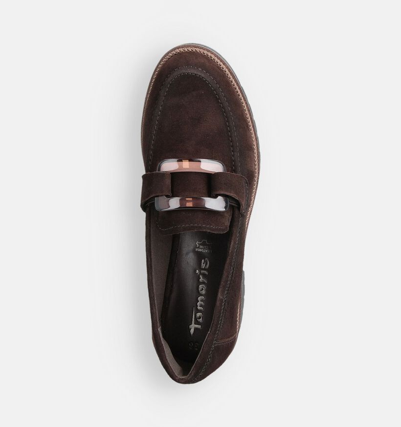 Tamaris Donkerbruine Mocassins voor dames (360635)