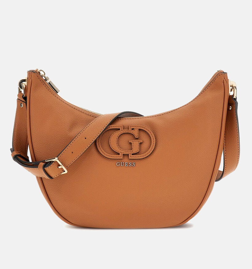 Guess Zwarte Schoudertas Guess Cognac Schoudertas voor dames (360009)