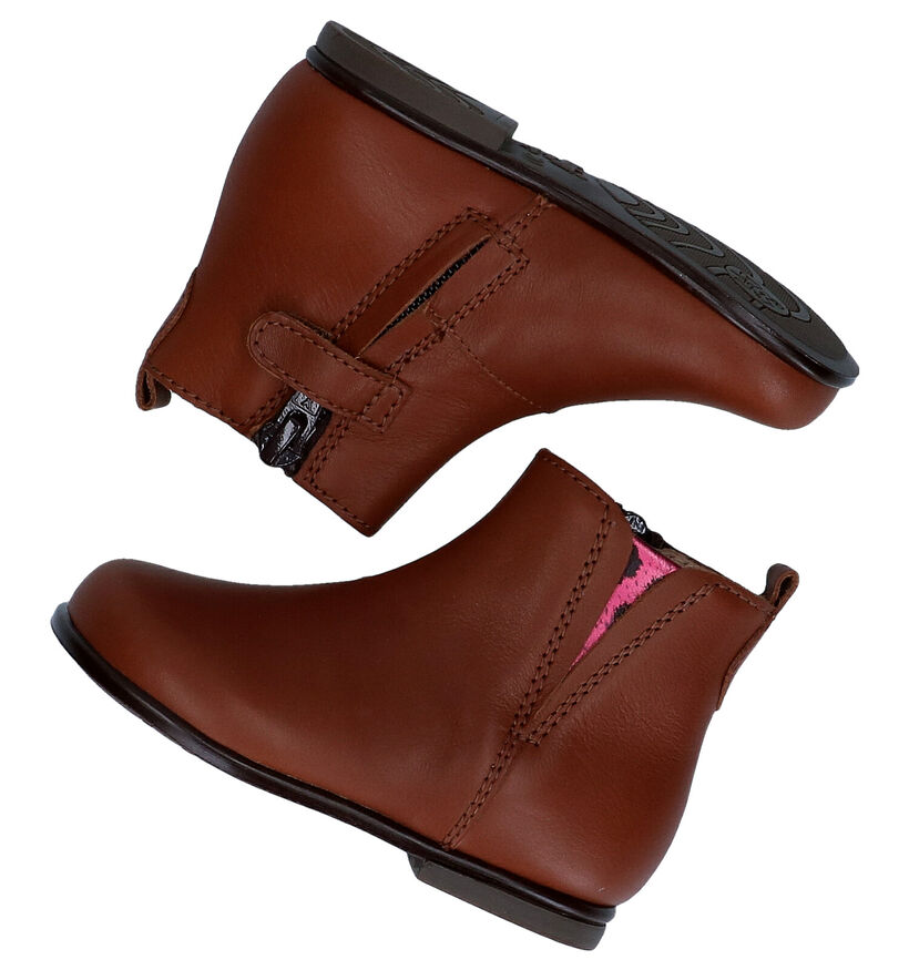 Beberlis Bottes pour bébé en Cognac en cuir (281158)