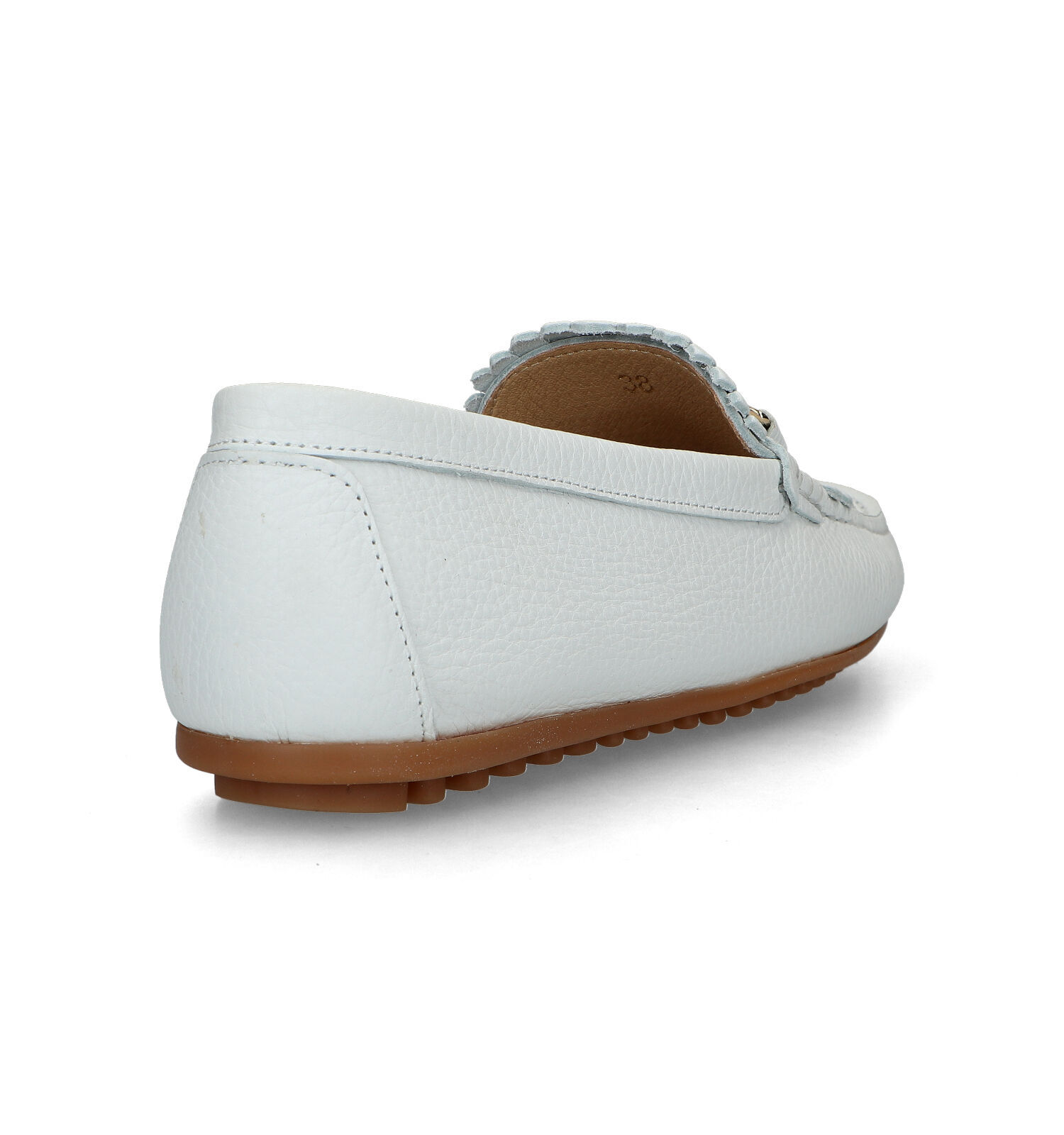 Scapa Witte Mocassins Dames Lage schoenen Online op TORFS.BE
