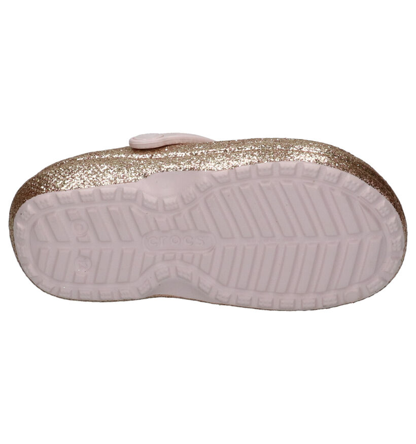 Crocs Classic Glitter Line Pantoufles en Rose en synthétique (255721)