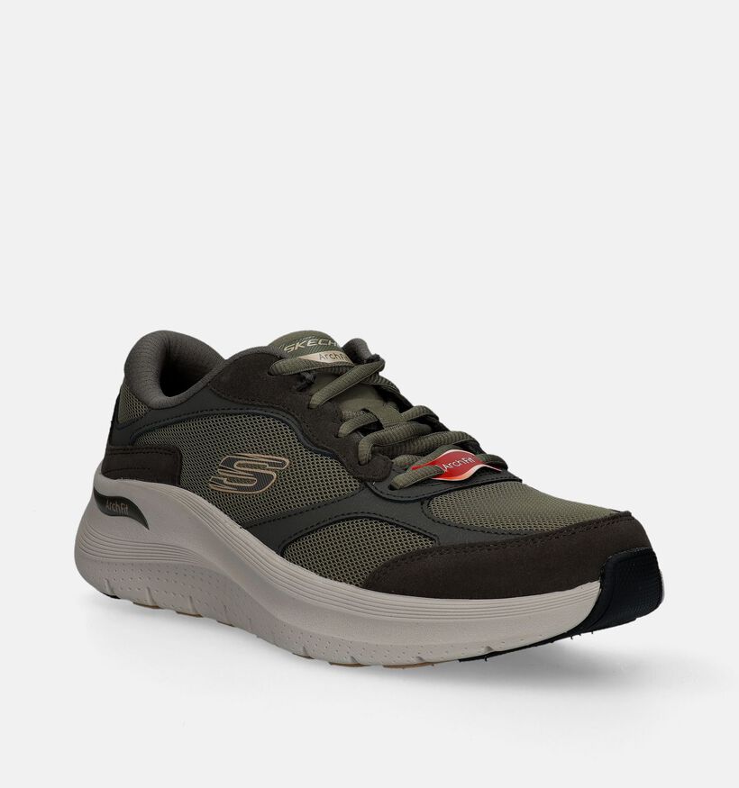 Skechers Arch Fit 2.0 The Keep Groene Sneakers voor heren (345222) - geschikt voor steunzolen