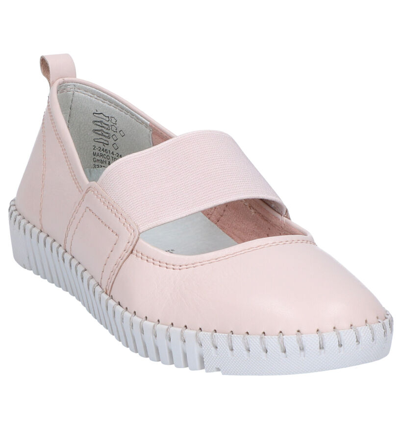 Marco Tozzi Ballerines en Rose clair en cuir (270770)