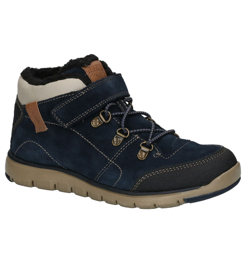 Geox Chaussures hautes en Bleu foncé en nubuck (254521)