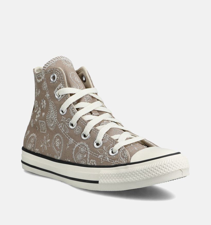 Converse Chuck Taylor All Star Paisley Pop Lichtbruine Sneakers voor dames (376043) - geschikt voor steunzolen