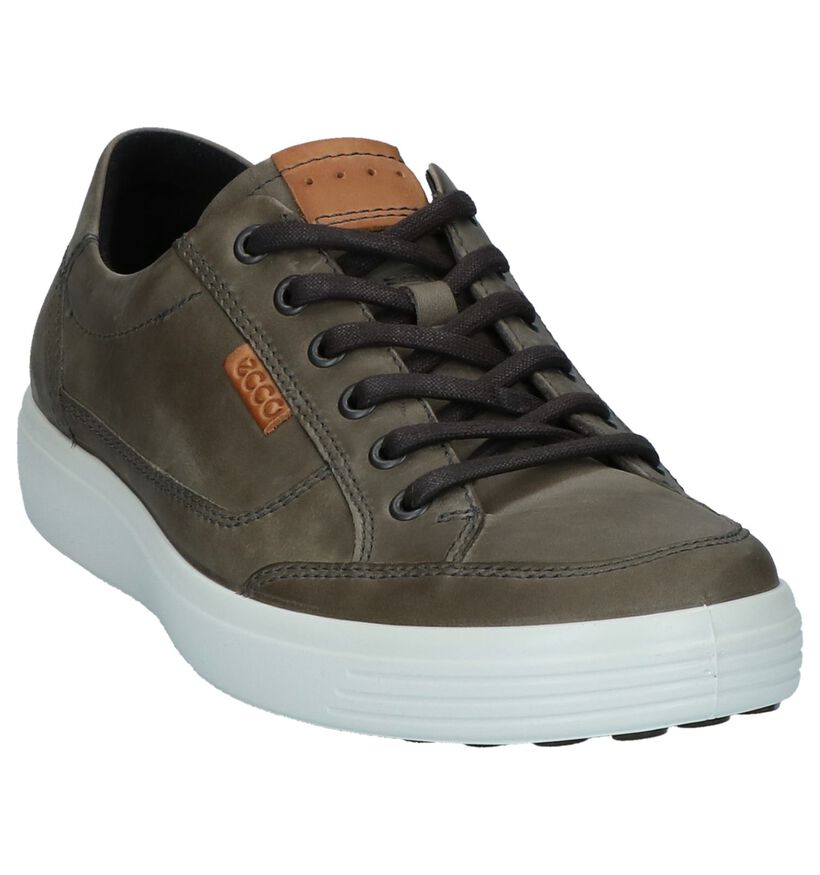 ECCO Soft 7 Chaussures basses en Gris foncé en cuir (235908)