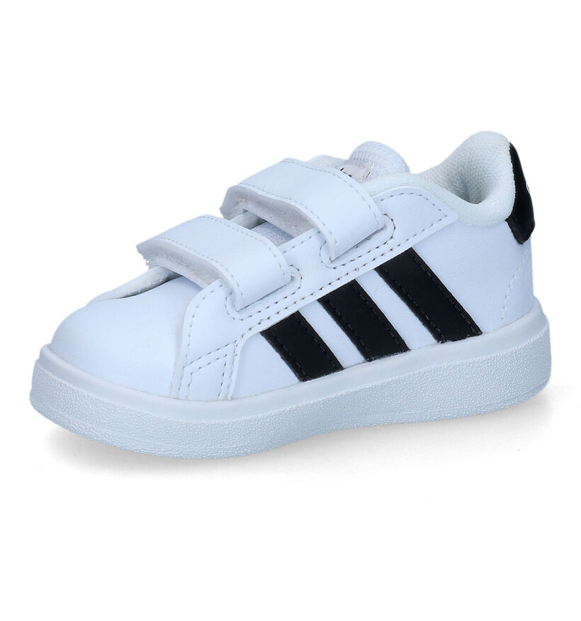 adidas Grand Court 2.0 Baskets en Blanc pour garçons, filles (314998) - pour semelles orthopédiques