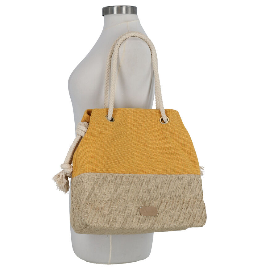 Woomen Lys Vegan Cabas en Jaune en textile (274834)