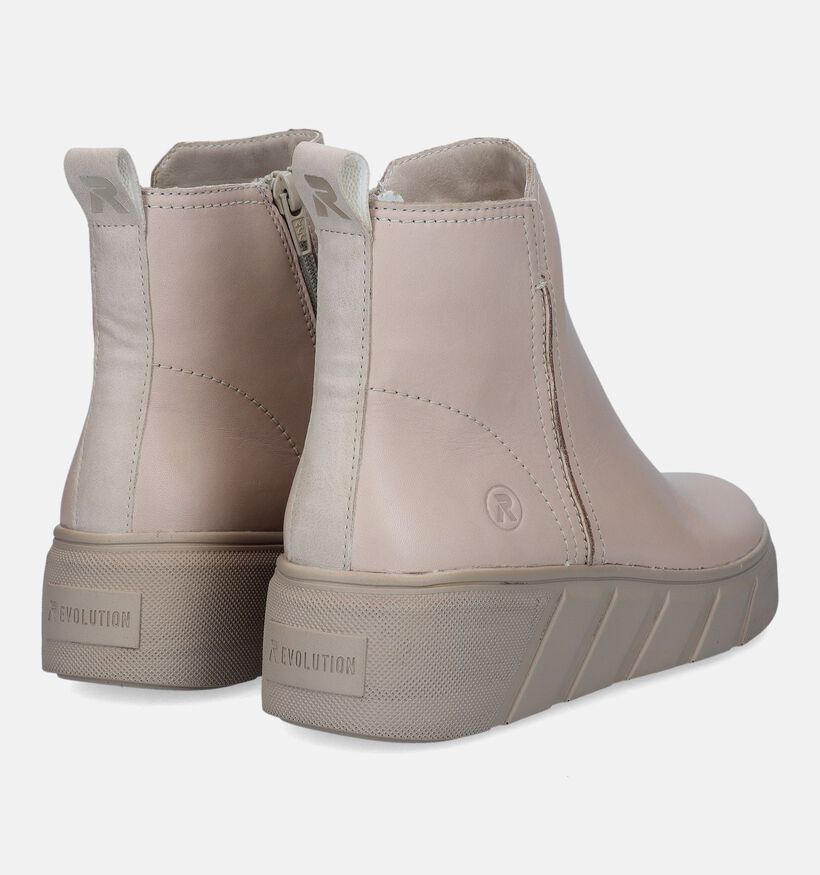 Rieker R-Evolution Beige Enkellaarzen voor dames (333076) - geschikt voor steunzolen