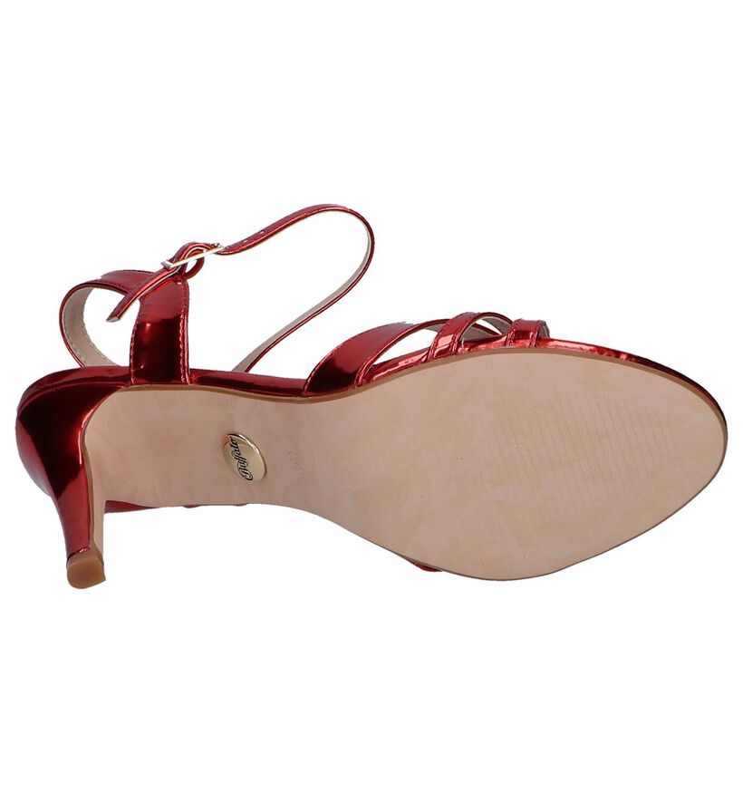 Rode Sandalen Buffalo Anja in leer (240467)