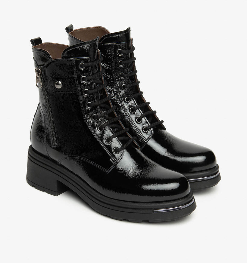 NeroGiardini Boots à lacets en Noir pour femmes (363964) - pour semelles orthopédiques