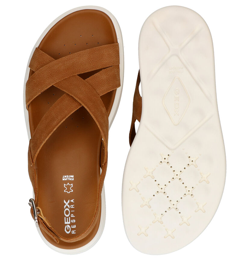 Geox Cognac Sandalen in nubuck (285587)