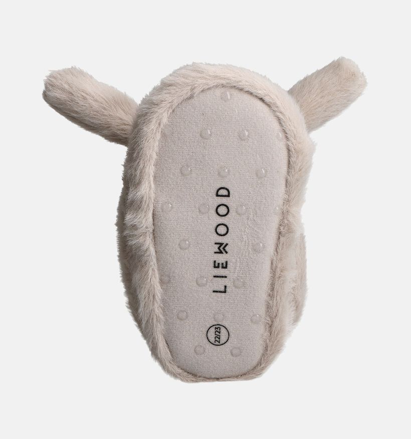 LIEWOOD Aviaja Rabbit Pantoufles en Taupe pour filles, garçons (359748)