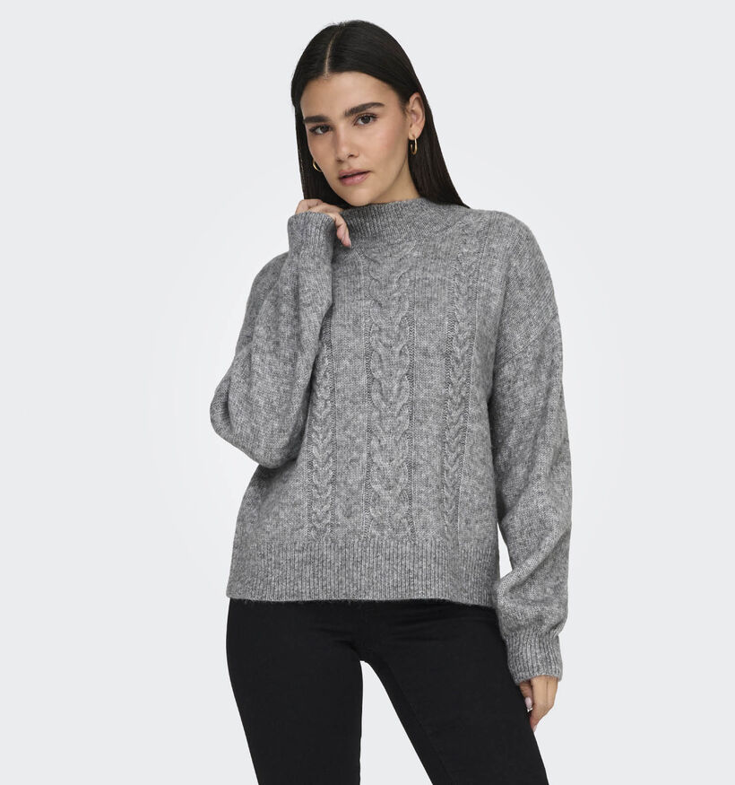 JDY Susanna Grijze Gebreide trui voor dames (344135)