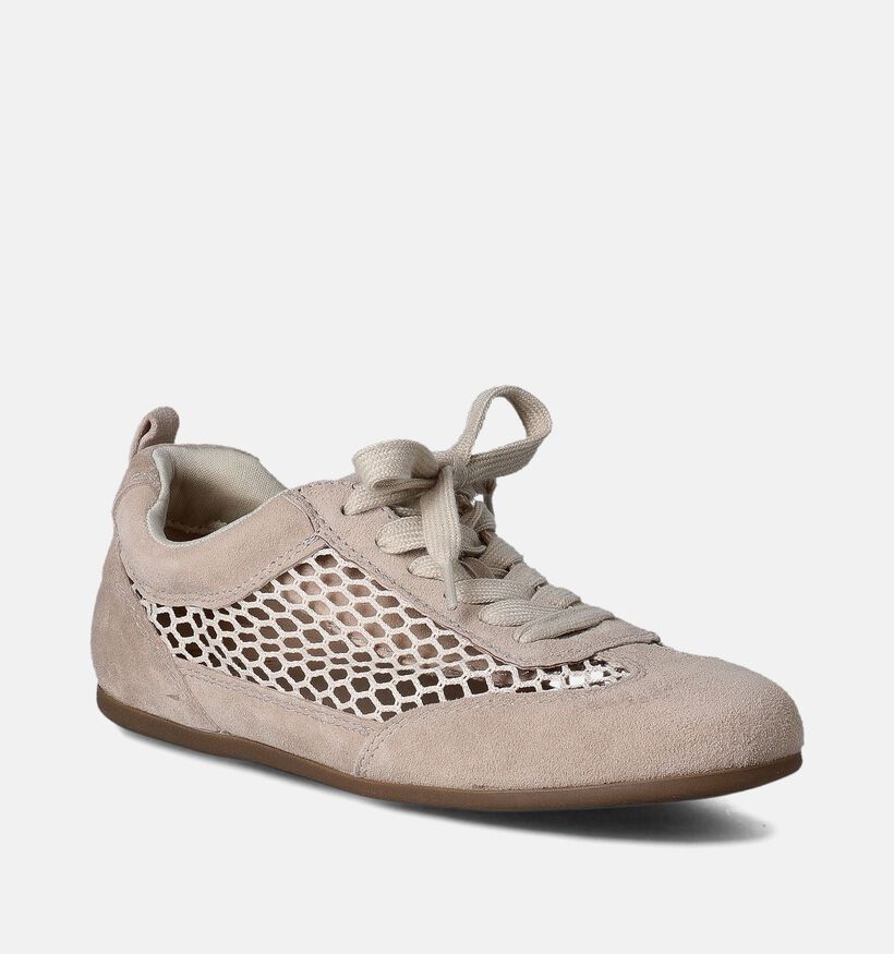 La Strada Beige Veterschoenen voor dames (355985) - geschikt voor steunzolen