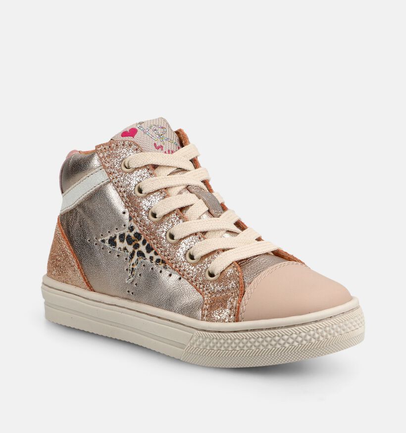 FR by Romagnoli Boots &agrave; lacets en Rose pour filles (378999) - pour semelles orthop&eacute;diques