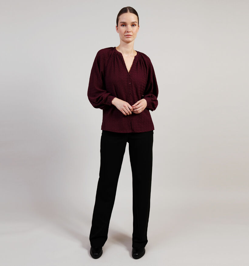 Vila Babera Blouse en Bordeaux pour femmes (365578)