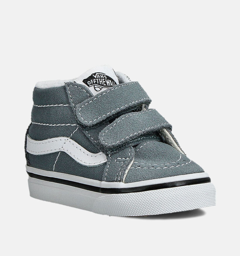 Vans SK8 Mid Reissue Baskets en Bleu/Vert pour garçons, filles (361024)