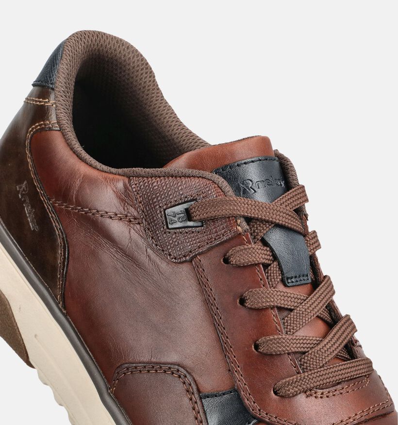Rieker Donkerbruine Lage Schoenen voor heren (376510) - geschikt voor steunzolen