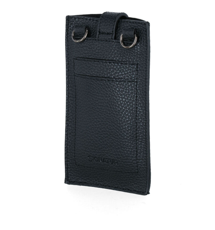 Signatur Zwart Telefoontasje in kunstleer (317369)