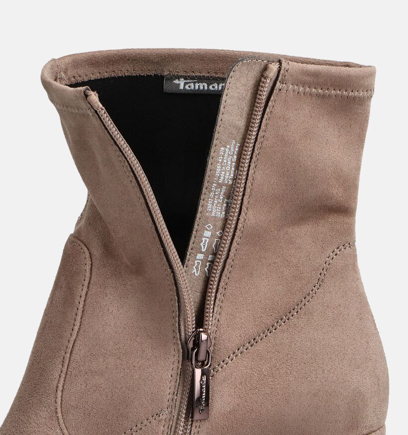 Tamaris Bottines à talons en Taupe pour femmes (362731)