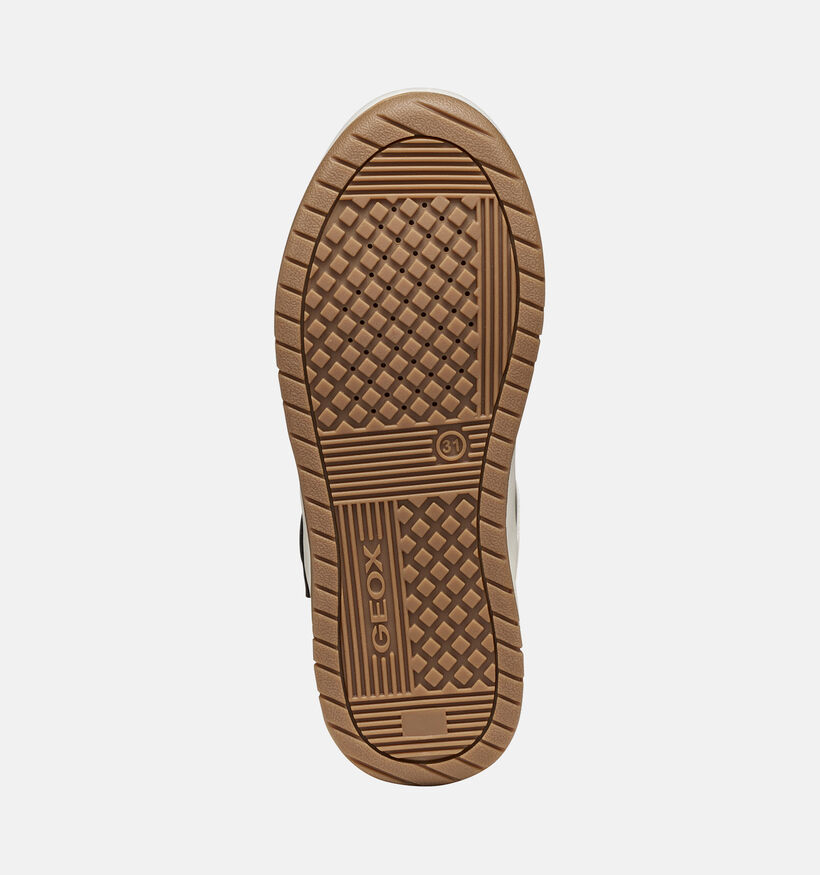 Geox Perth Boy Baskets montantes en Vert kaki pour gar&ccedil;ons (376234) - pour semelles orthop&eacute;diques