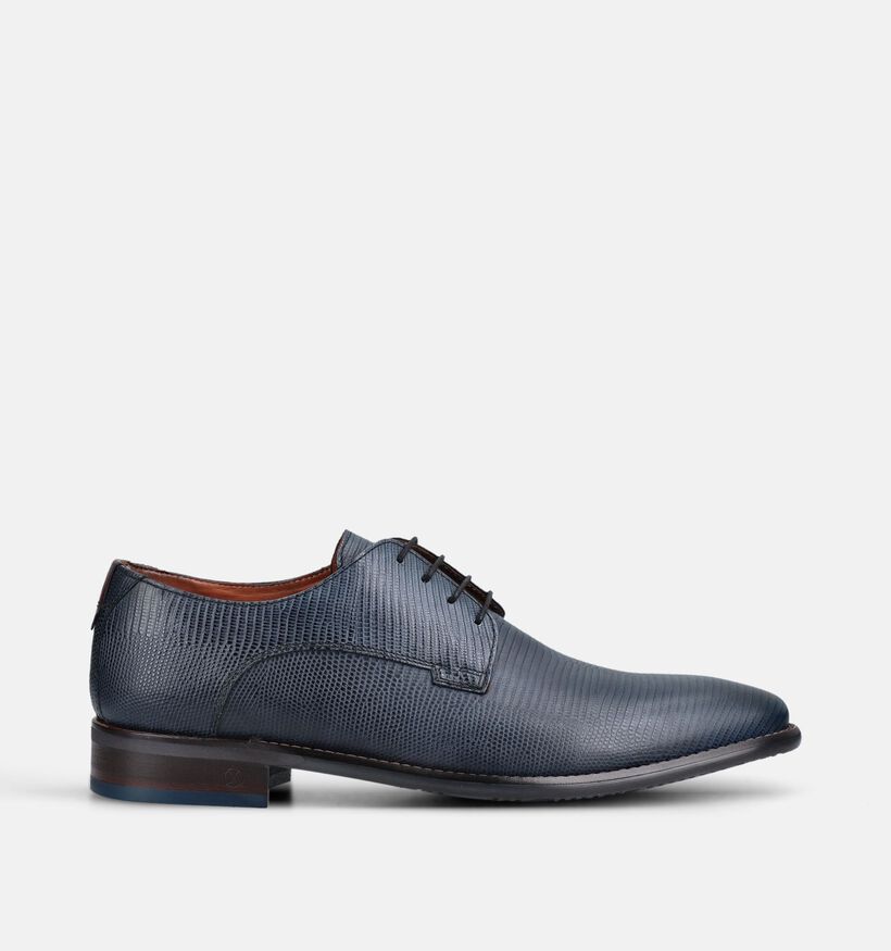 Ambiorix Jurassic Chaussures classiques en Bleu fonc&eacute; pour hommes (381999)