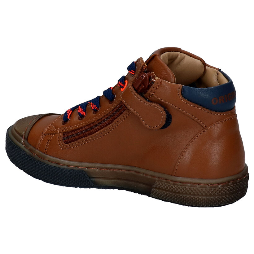 STONES and BONES Raspo Blauwe Hoge Schoenen voor jongens (313873) - geschikt voor steunzolen