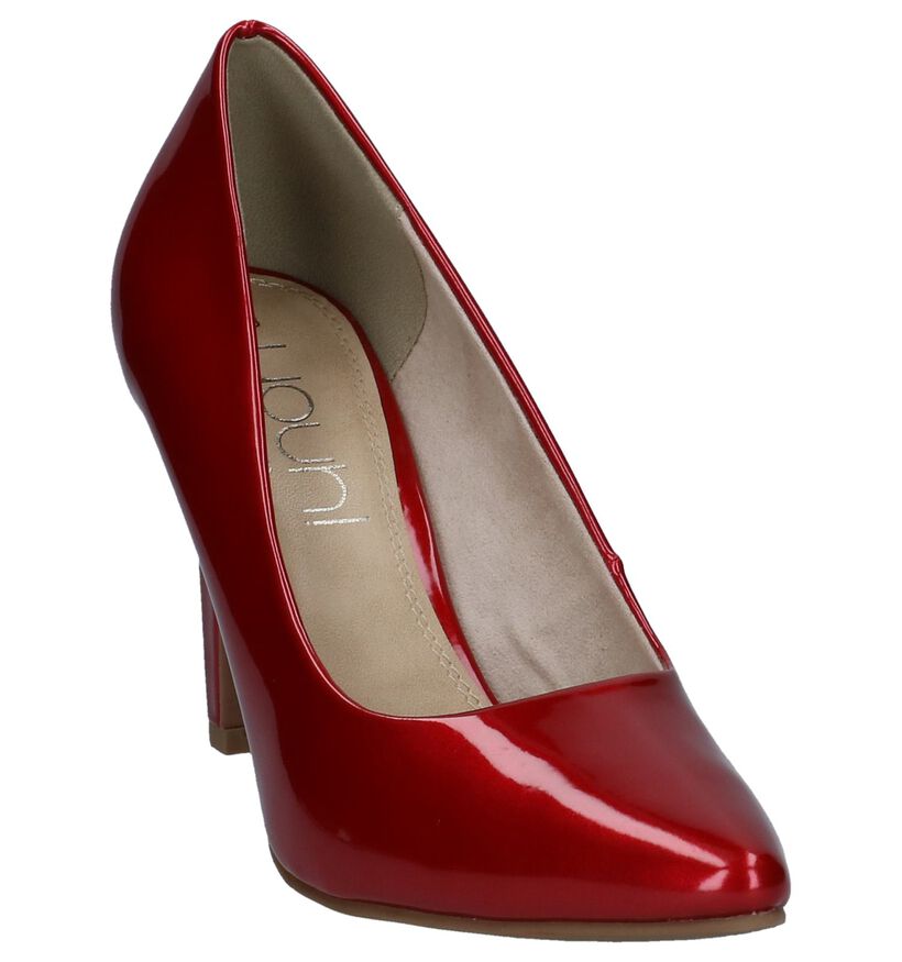 Rode Laké Pumps met High Heels Youh! in kunstleer (238087)