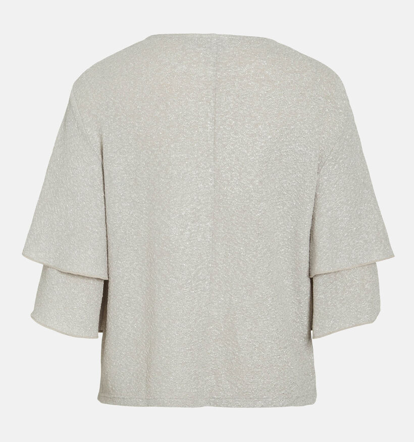 Vila Fora Beige Glitter Blouse voor dames (369189)
