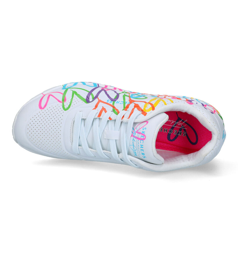 Skechers Uno Highlight Love Baskets en Blanc pour femmes (334204)