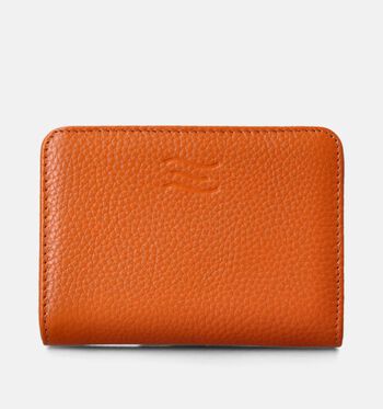 Ritsportemonnee oranje