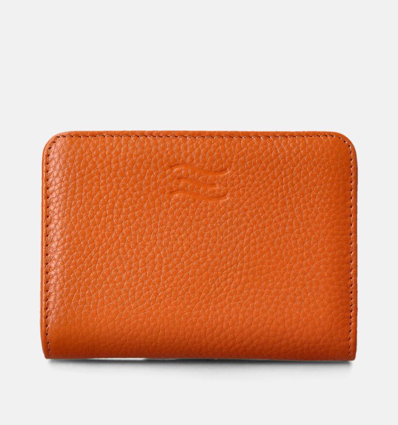 Crinkles Oranje Ritsportemonnee voor dames (358085)