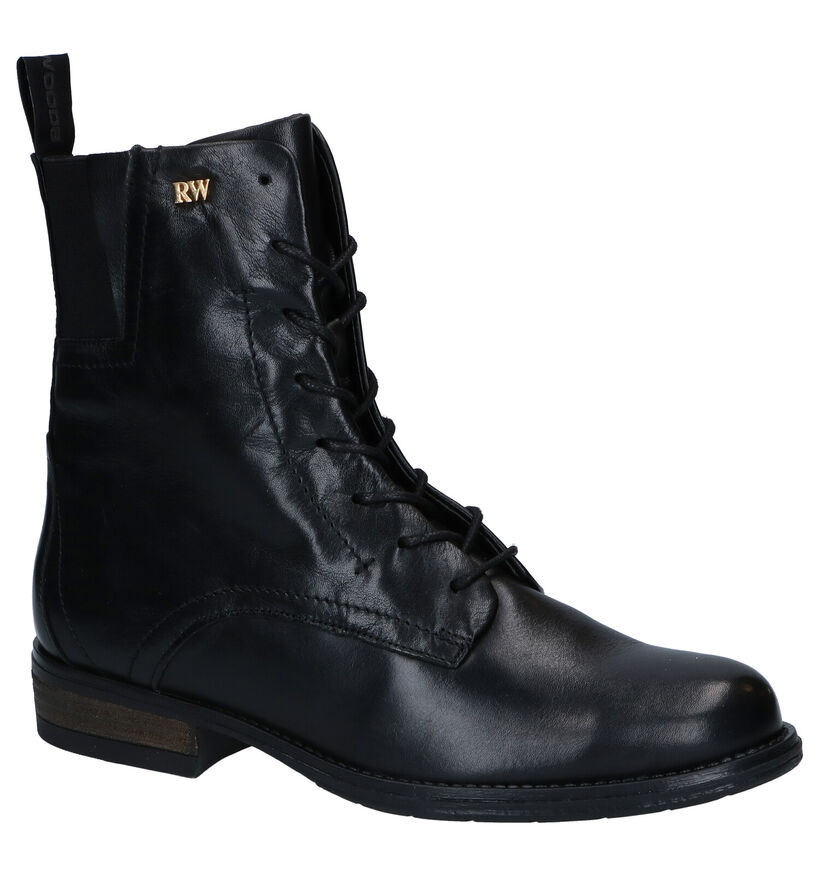 River Woods Anais Zwarte Boots in leer (298370)