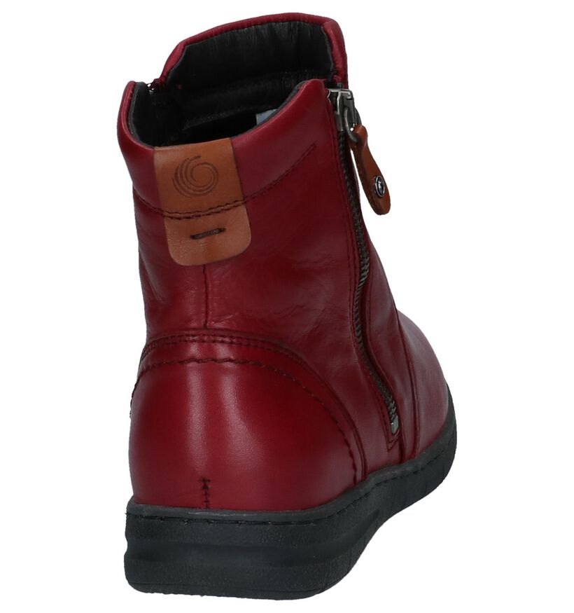 Be Natural Bottillons en Bordeaux en cuir (225928)