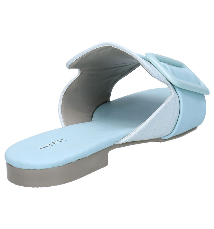 Inyati Nathalie Mules en Bleu en simili cuir (274471)